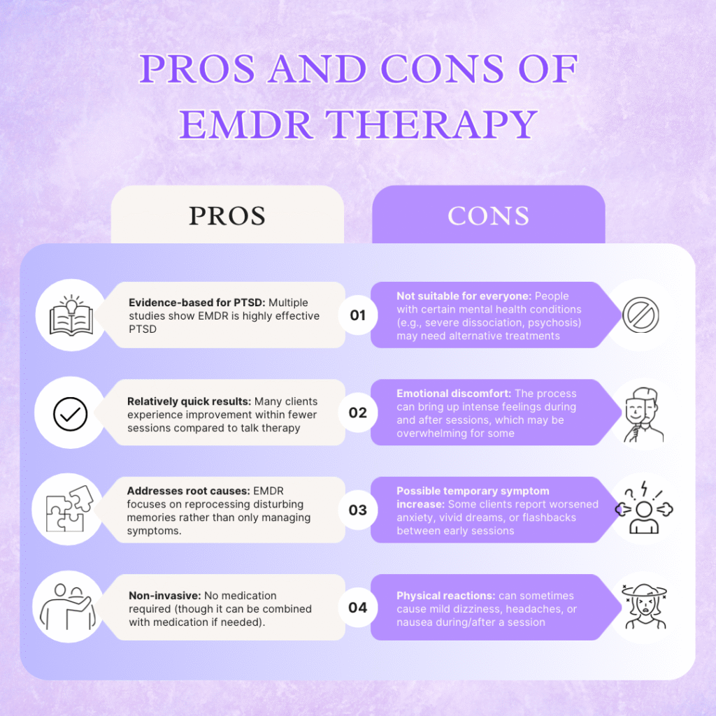 Pros and cons of emdr therapy