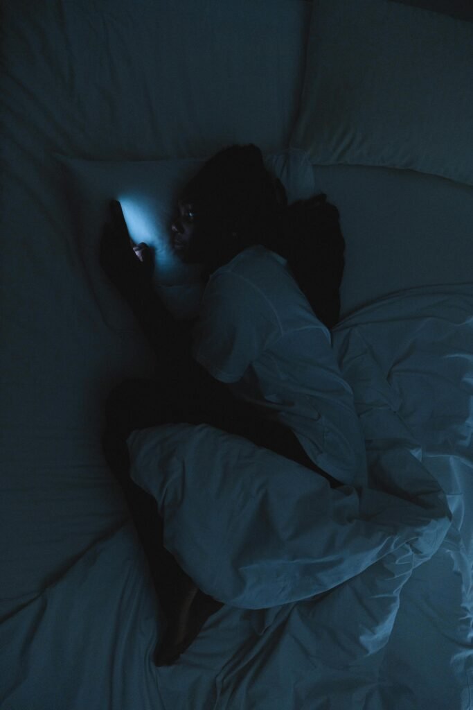 Woman can’t sleep