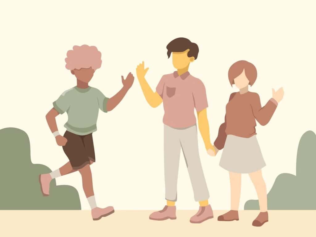 Example of tools to strengthen the vagus nerve: social connection and walking