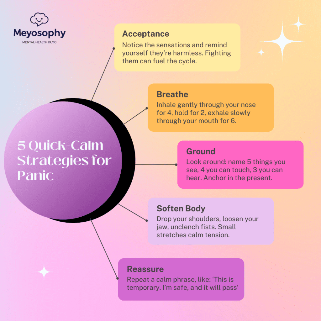 5 quick calm strategies for panic attacks