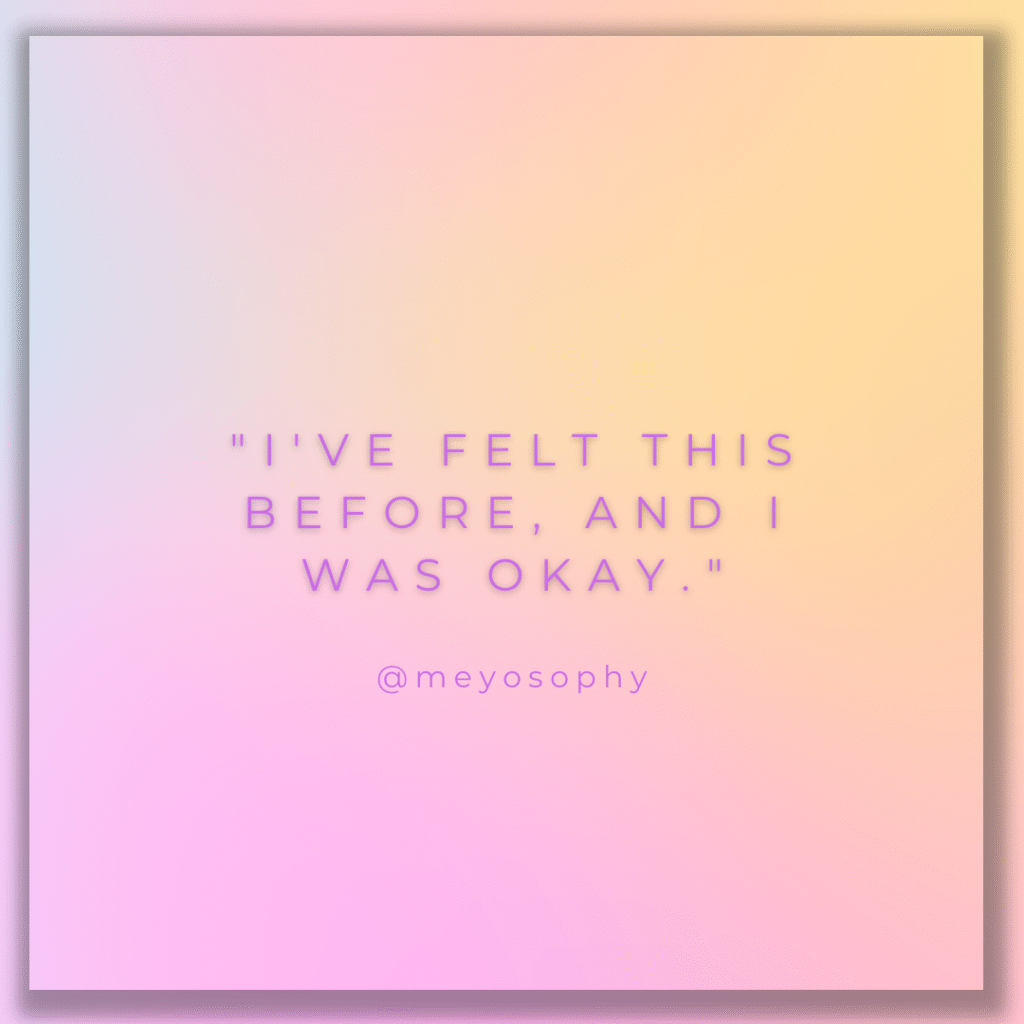 Quote to help with panic attacks