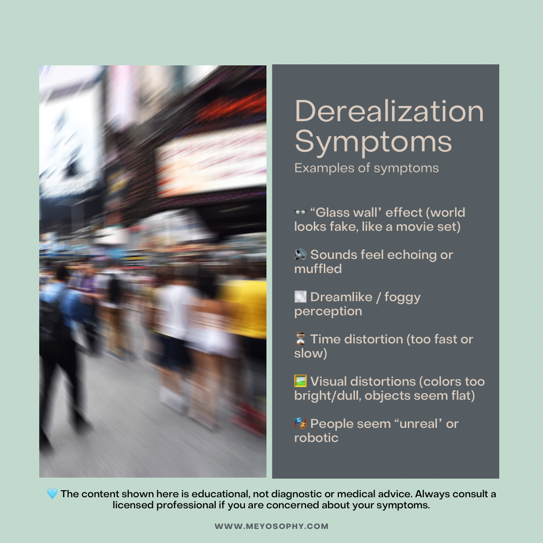 Derealization symptoms